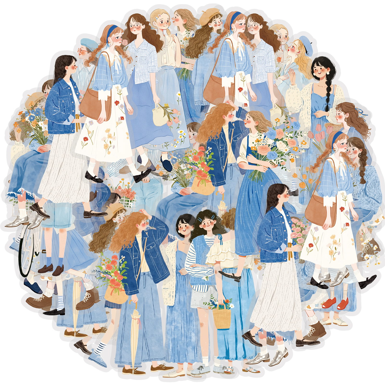 Laptop Accessories Kids - Etori Life Blue Forest Style Girl