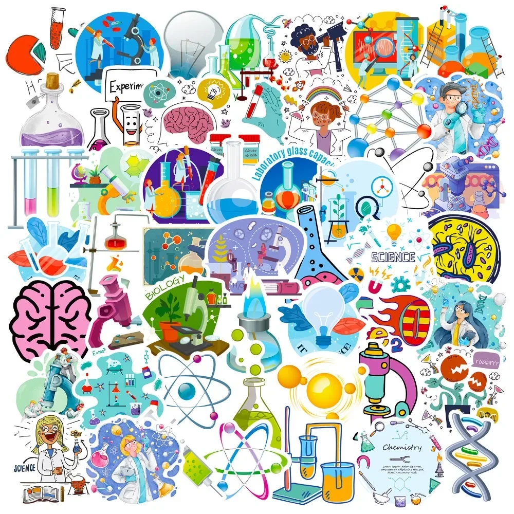50PCS Cartoon Science Lab Stic - đánh giá và giá Laptop Accessories Kids