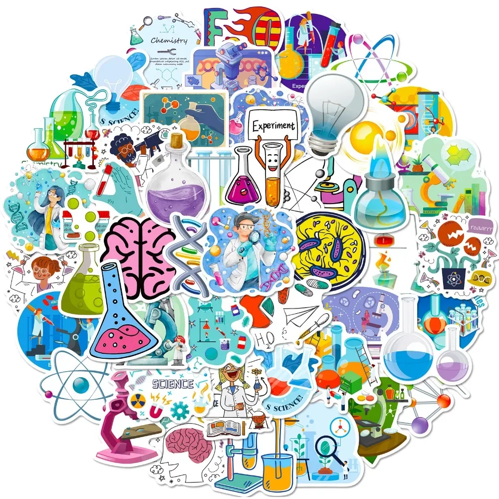50PCS Cartoon Science Lab Stic - đánh giá và giá Laptop Accessories Kids