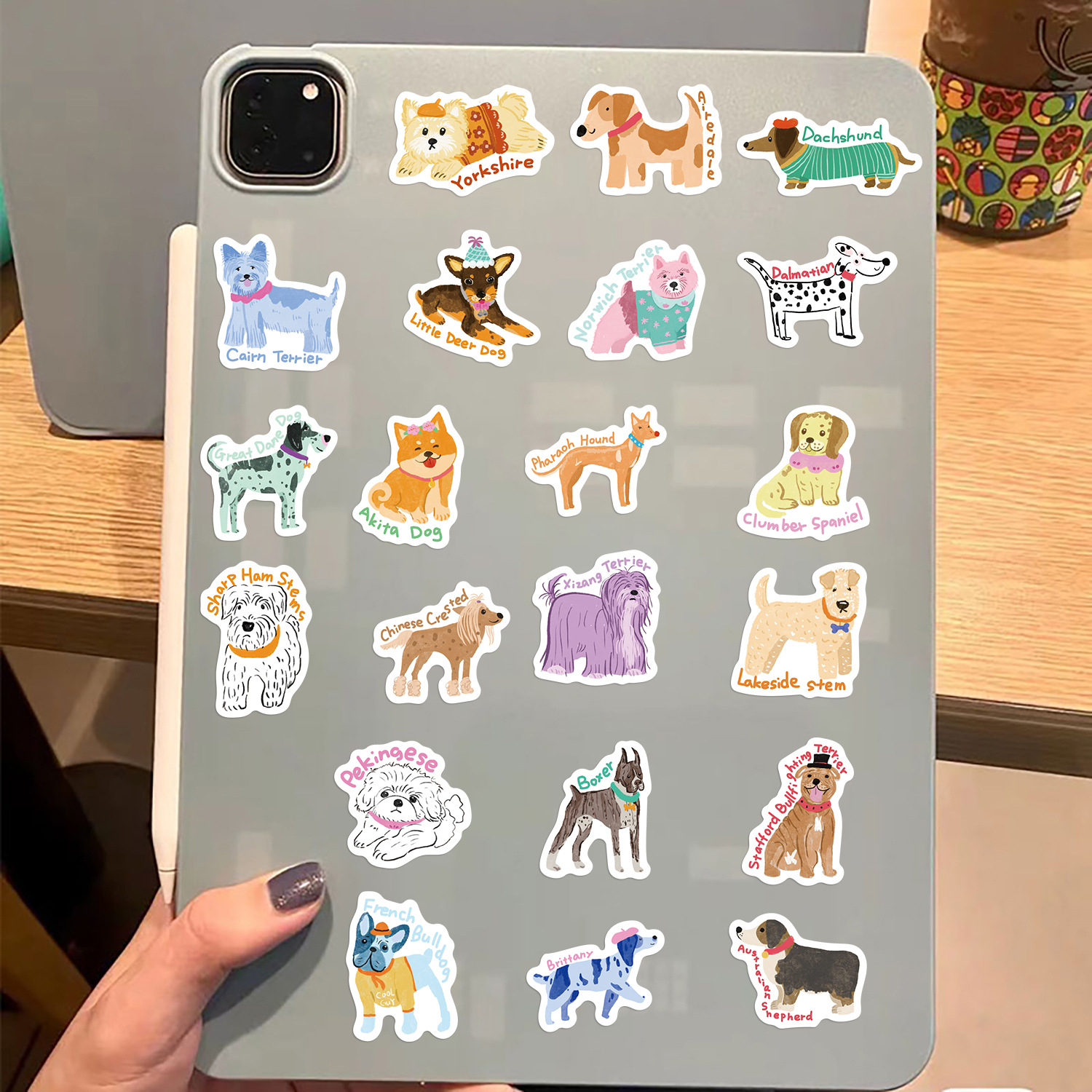 100PCS Cute Dog Graffiti Stick - đánh giá và giá Laptop Accessories Kids