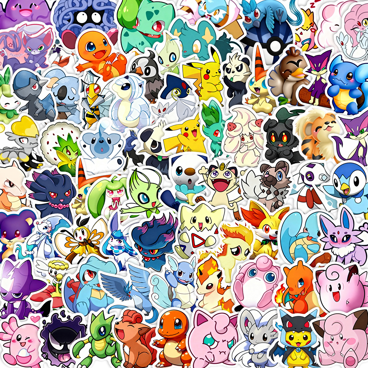100/200pcs Pokemon Anime Stick - đánh giá và giá Laptop Accessories Kids