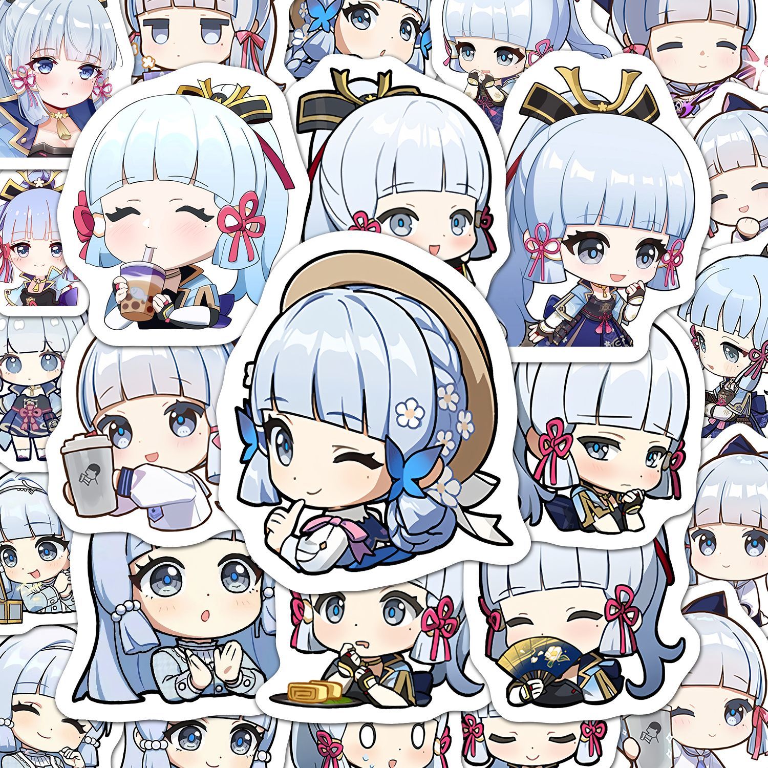Kamisato Ayaka 60Pcs Genshin I - đánh giá và giá Laptop Accessories Stickers