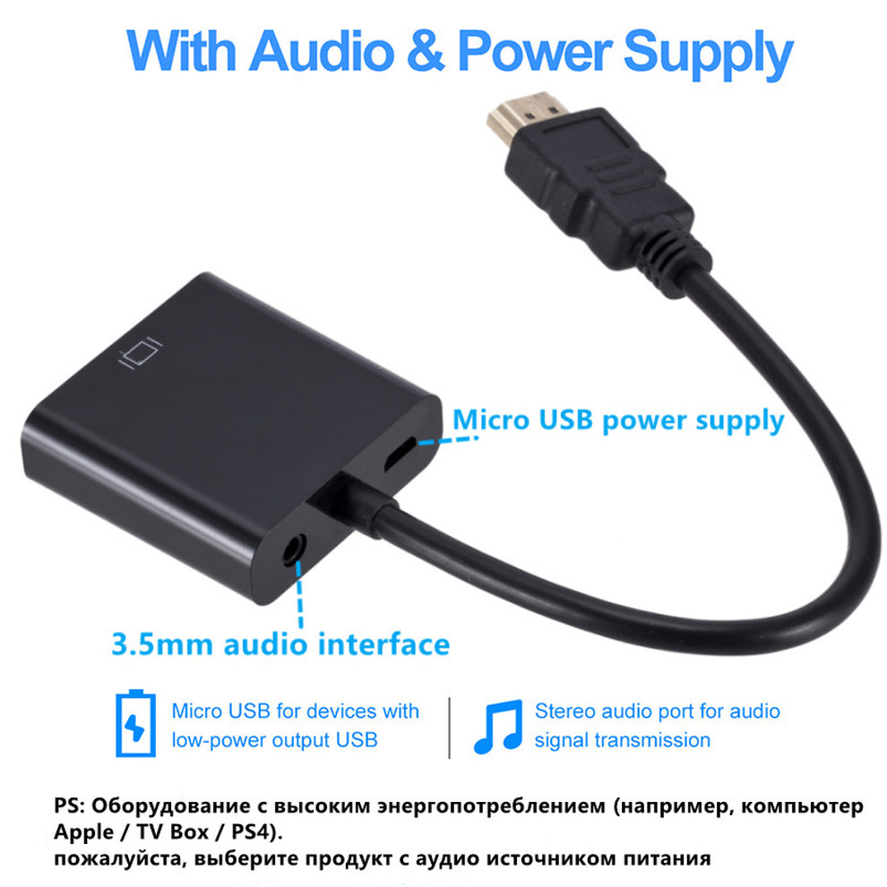 HDMI-compatible To VGA Convert - đánh giá và giá Hdmi Vga Adapter