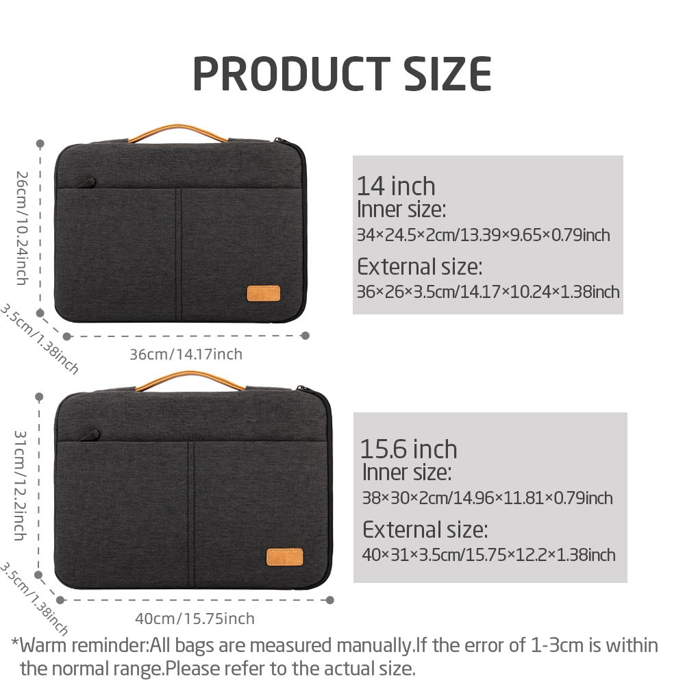 Laptop Sleeve bag 14 15.6 Inch - đánh giá và giá Laptop Accessories Pouch