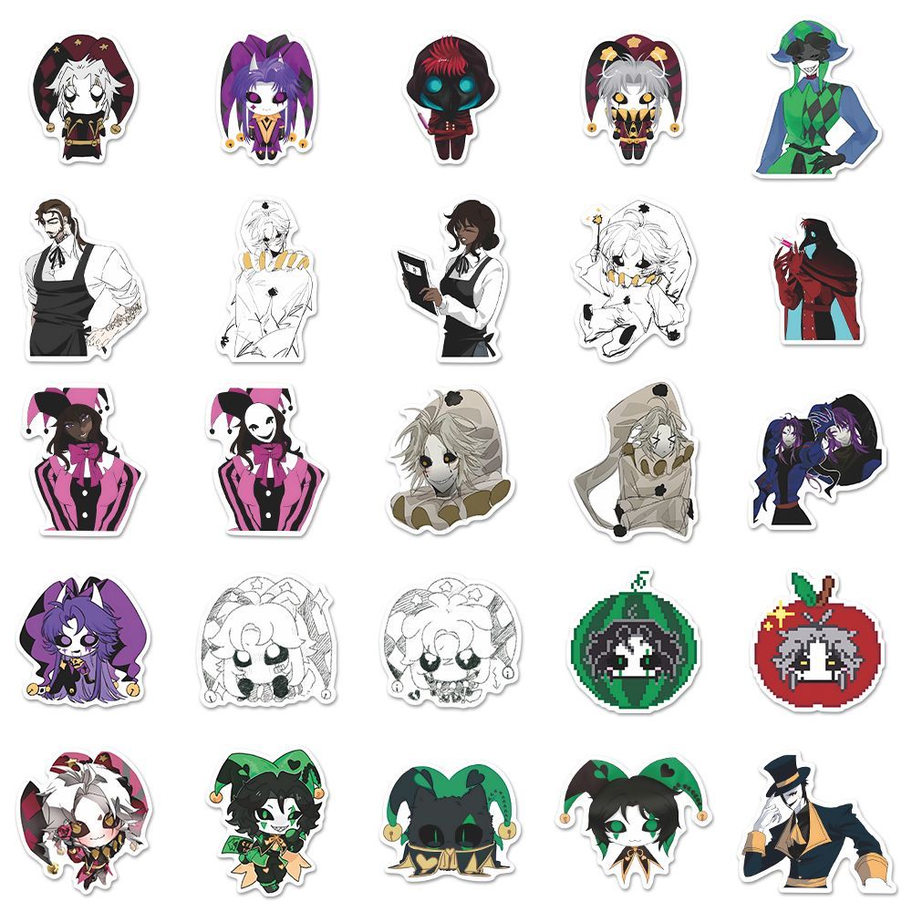 73PCS The Freak Circus Pierrot - đánh giá và giá Laptop Accessories Stickers