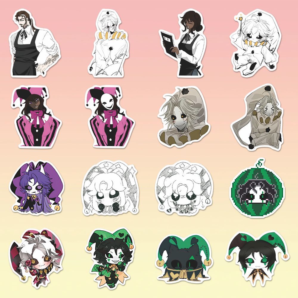 73PCS The Freak Circus Pierrot - đánh giá và giá Laptop Accessories Stickers