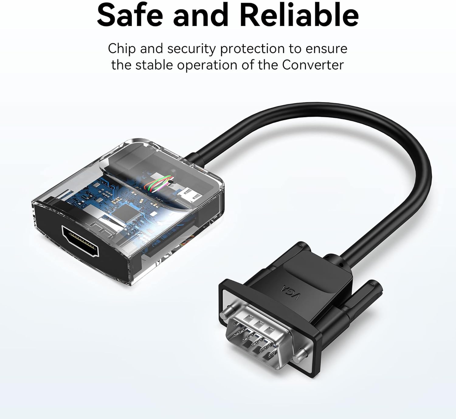 VGA to HDMI Adapter 1.5FT 1080 - đánh giá và giá Hdmi Vga Adapter