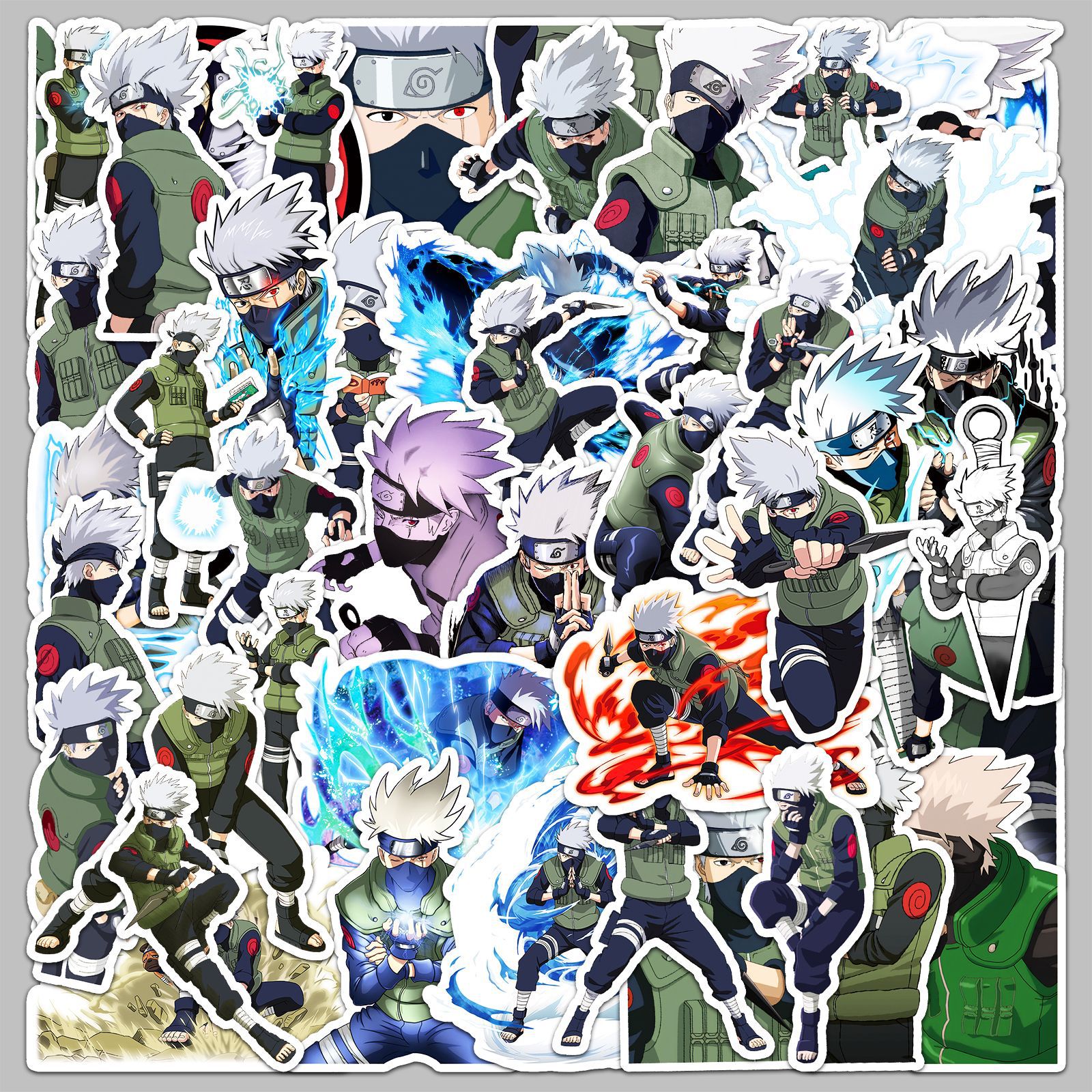 50pcs Anime Naruto Hatake Kaka - đánh giá và giá Laptop Accessories Diy