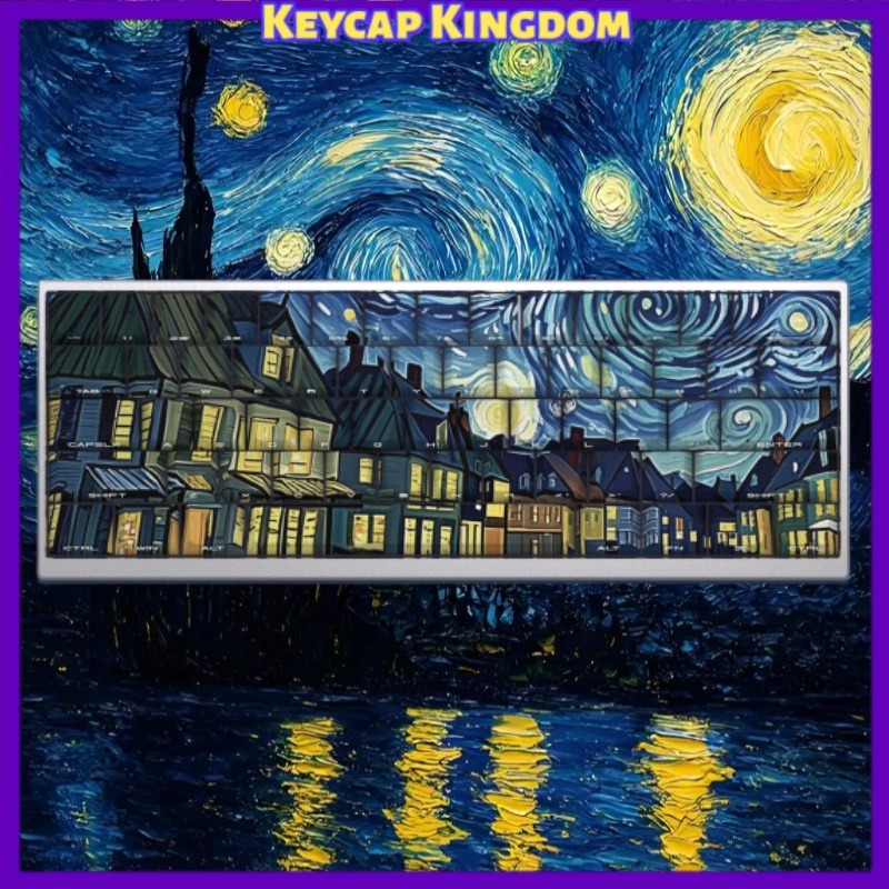 Van Gogh Starry Sky Theme Keyc - đánh giá và giá Laptop Accessories Gifts