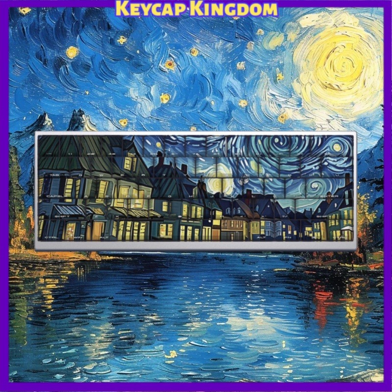 Van Gogh Starry Sky Theme Keyc - đánh giá và giá Laptop Accessories Gifts