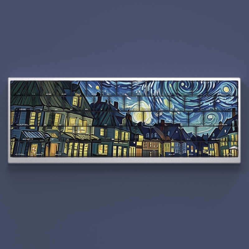 Van Gogh Starry Sky Theme Keyc - đánh giá và giá Laptop Accessories Gifts