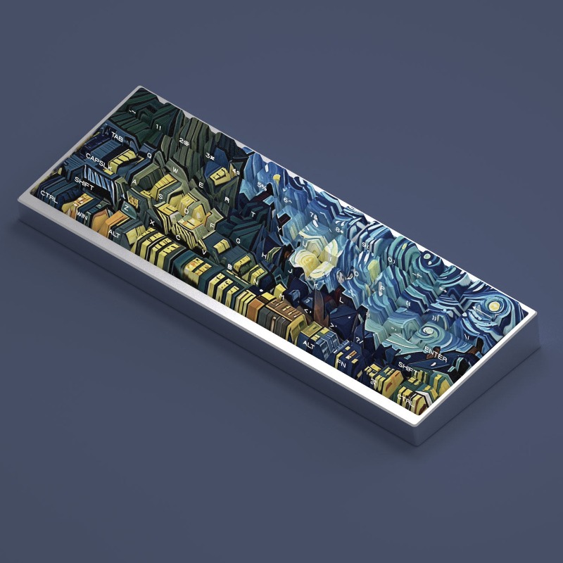 Van Gogh Starry Sky Theme Keyc - đánh giá và giá Laptop Accessories Gifts