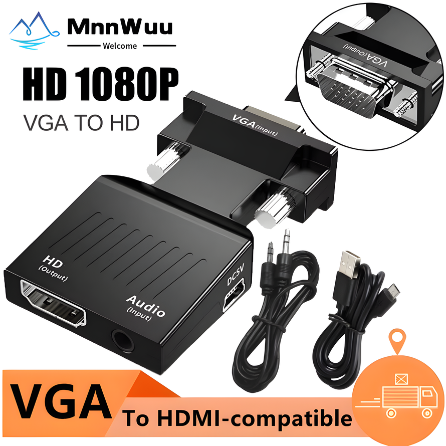 VGA to HDMI-compatible Convert - đánh giá và giá Hdmi Vga Adapter