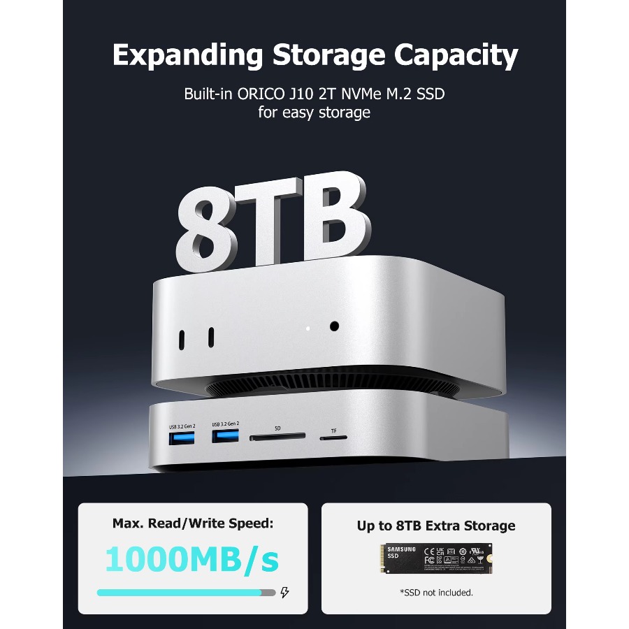 USB C Hub for Mac Mini M4 Dock - đánh giá và giá Mac Laptop Accessories
