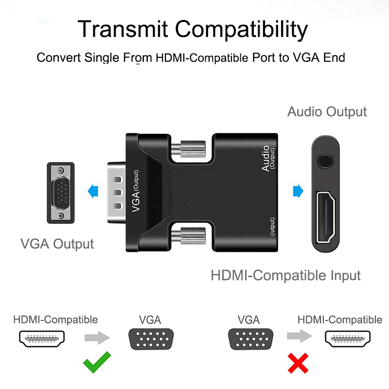 HDMI-compatible to VGA Adapter - đánh giá và giá Hdmi Vga Adapter