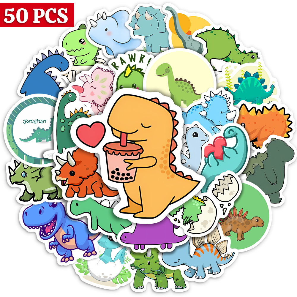 Cute Lovely dinosaur Stickers  - đánh giá và giá Laptop Accessories Kids