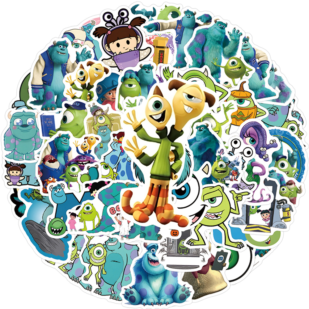 60pcs Disney Funny Anime Monst - đánh giá và giá Laptop Accessories Cute