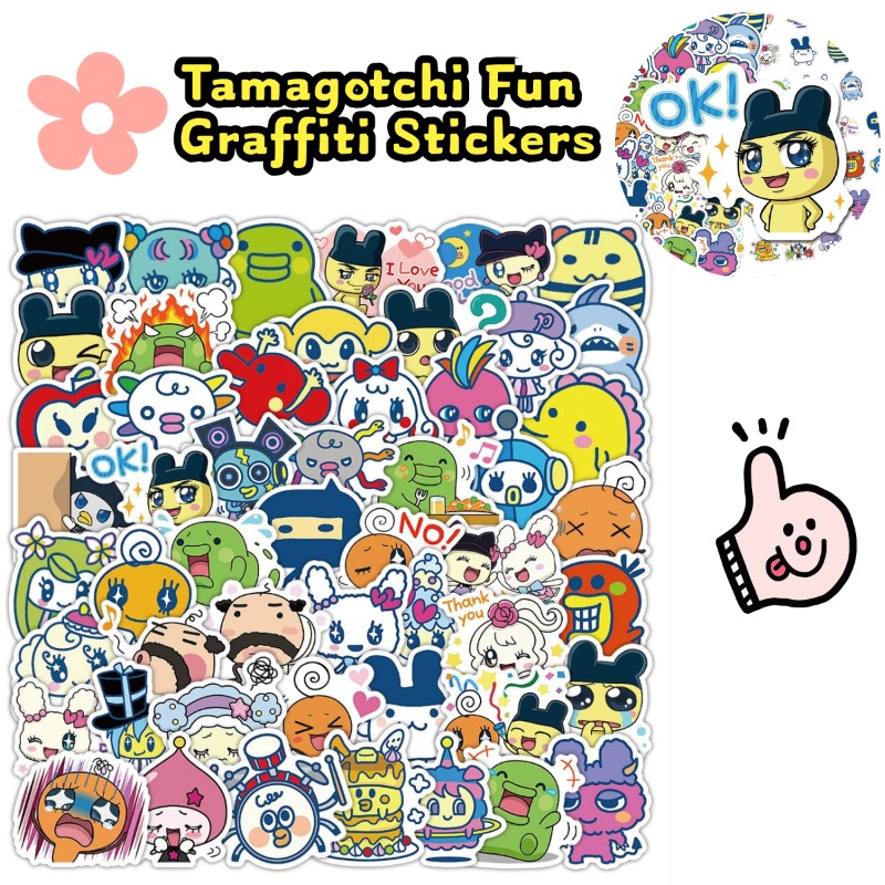 Japanese Tamagotchi Stickers E - đánh giá và giá Laptop Accessories Stickers