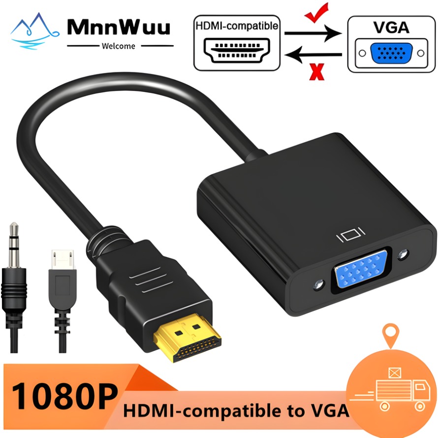 1080P HDMI-compatible to VGA A - đánh giá và giá Hdmi Vga Adapter