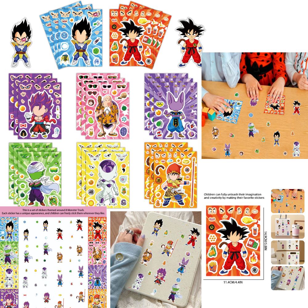 8/32Sheets Anime Dragon Ball S - đánh giá và giá Laptop Accessories Diy