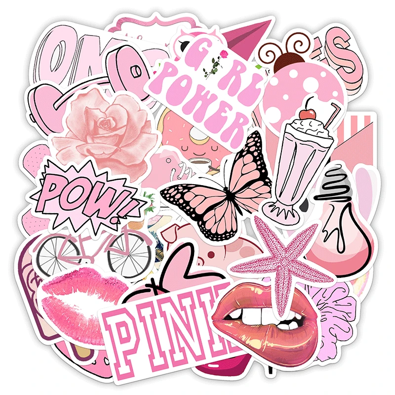 50PCS/Pack Cute Cartoon VSCO G - đánh giá và giá Laptop Accessories Kids