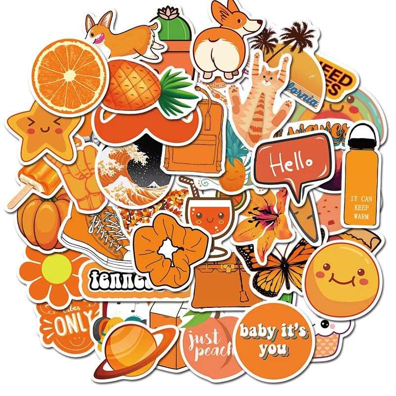 50PCS/Pack Cute Cartoon VSCO G - đánh giá và giá Laptop Accessories Kids