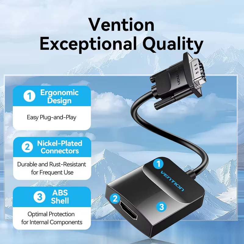 Vention VGA to HDMI adapter Wi - đánh giá và giá Hdmi Vga Adapter