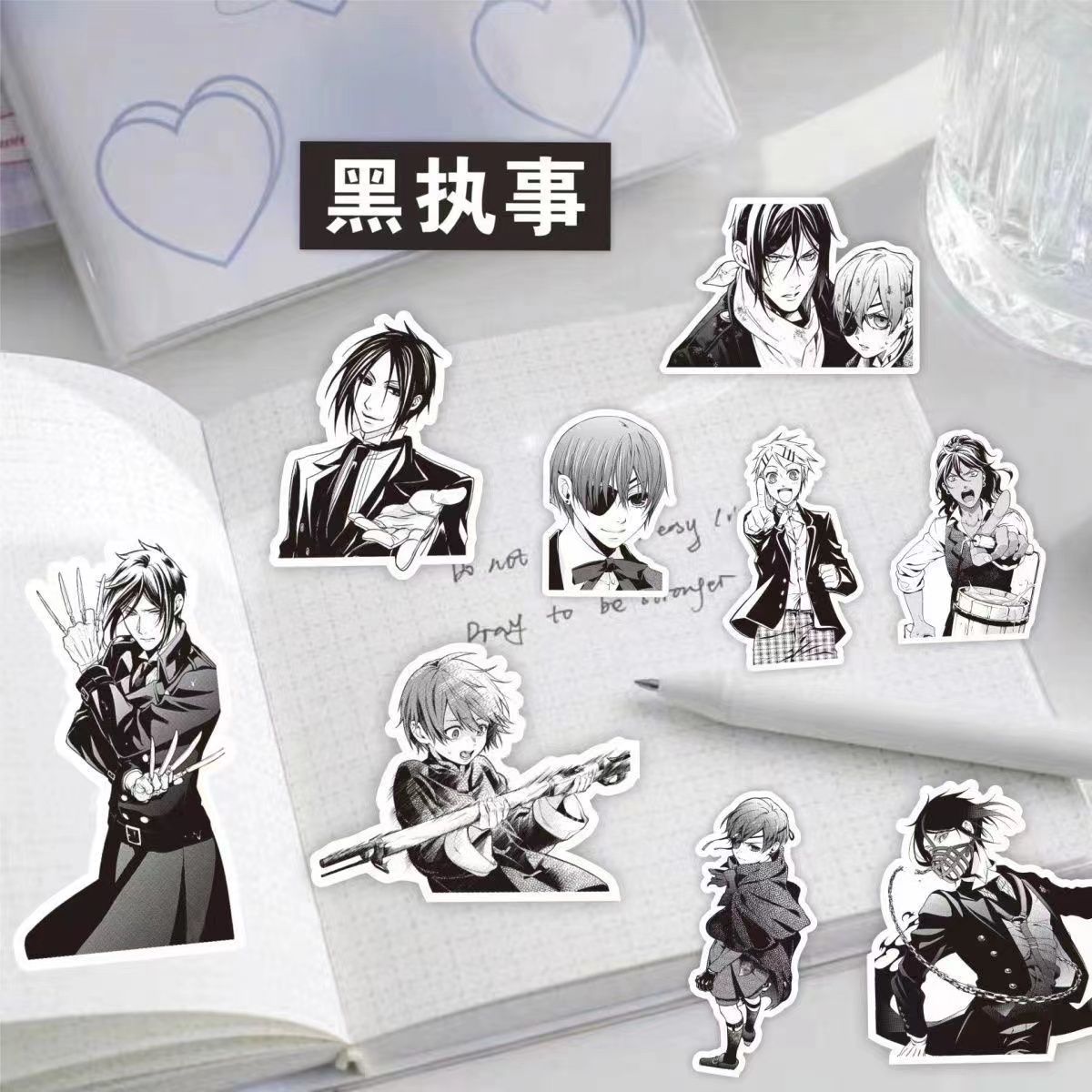 60PCS Anime Black Butler Baldr - đánh giá và giá Laptop Accessories Wallpaper