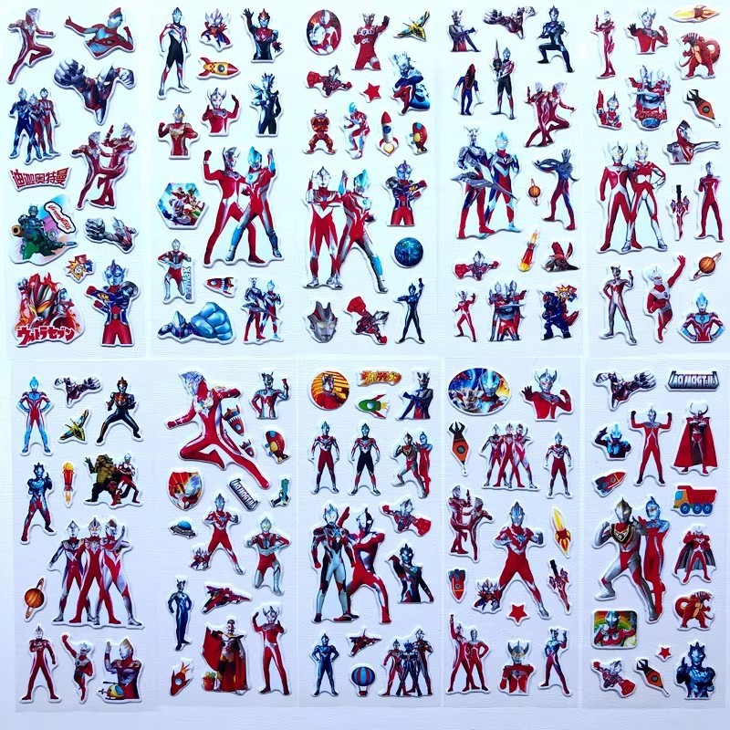 10pcs Cartoon Ultraman 3D Bubb - đánh giá và giá Laptop Accessories Diy