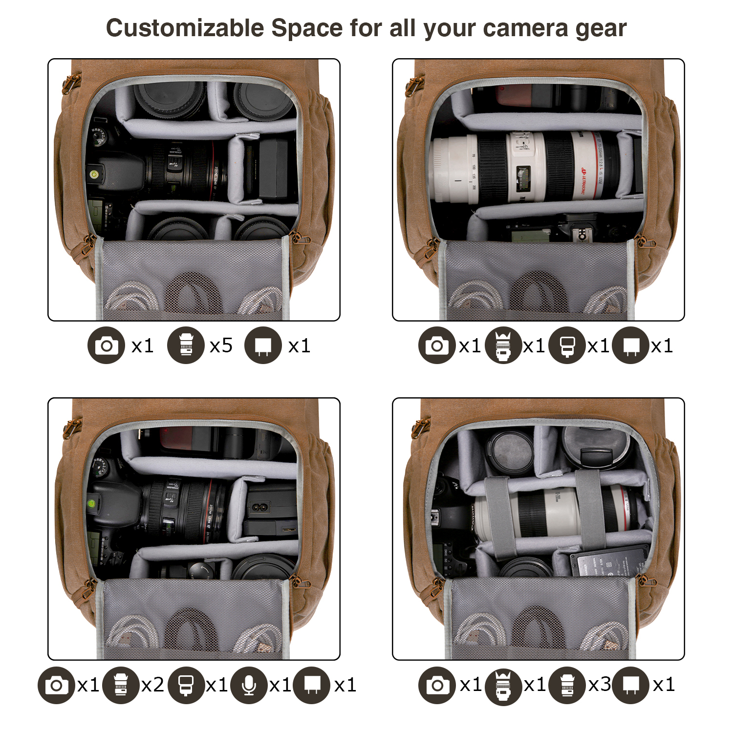 BAGSMART Camera Bag DSLR Photo - đánh giá và giá Laptop Accessories Case