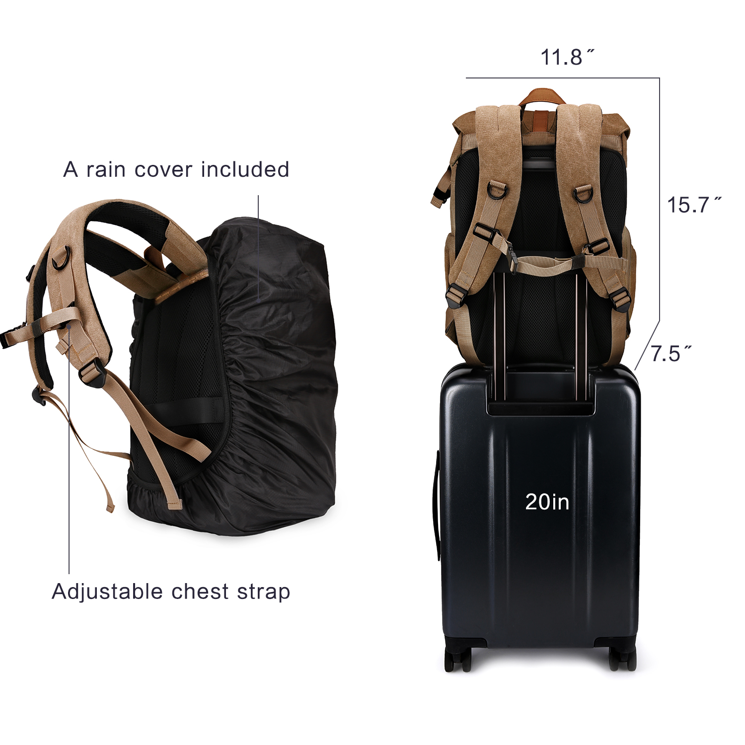 BAGSMART Camera Bag DSLR Photo - đánh giá và giá Laptop Accessories Case