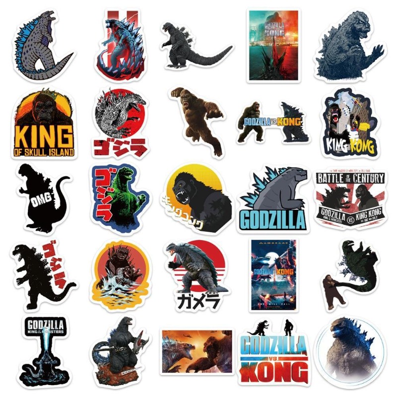 50pcs/set Movies Godzilla Vs.  - đánh giá và giá Laptop Accessories Stickers