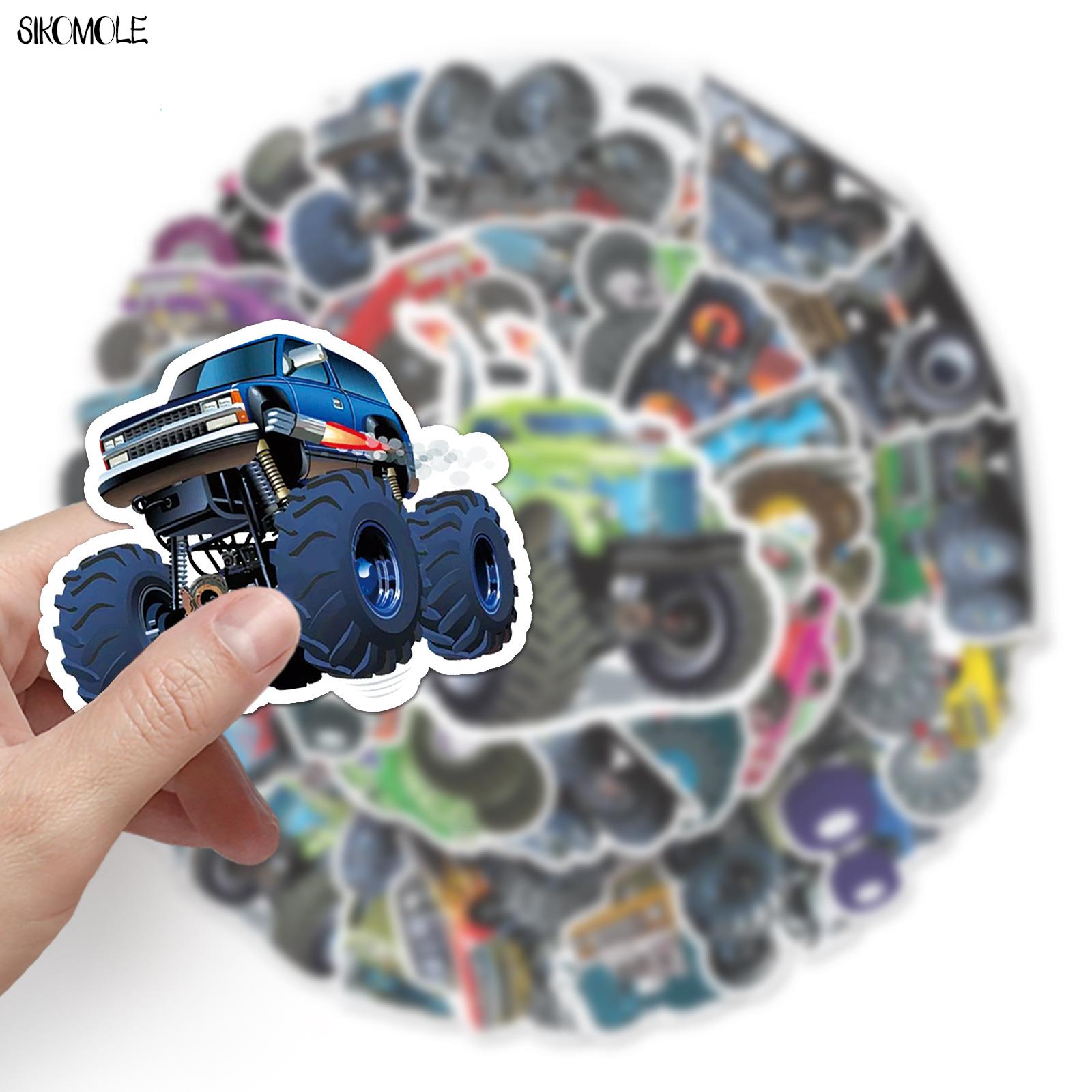 10/30/50pcs Cute Monster Truck - đánh giá và giá Laptop Accessories Kids