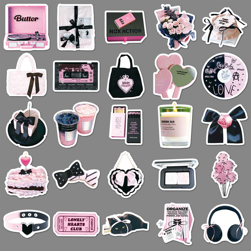 Cute INS Style Black Pink Graf - đánh giá và giá Laptop Accessories Case
